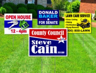 design and create custom lawn signs online
