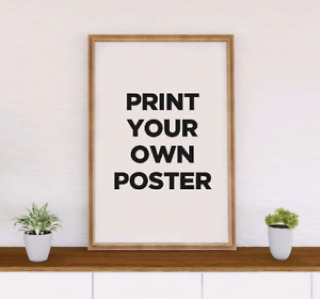 design and create a custom poster online